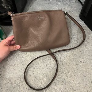 Kate Spade Triple Gussett Crossbody in Brownstone
